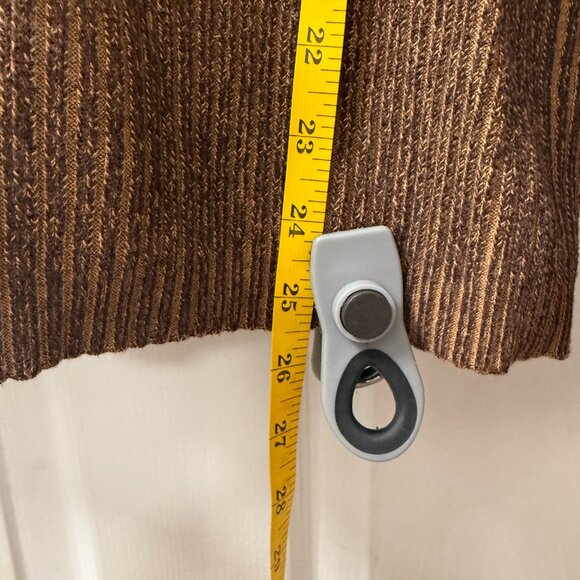 Armani Exchange A/X brown, ribbed, v-neck pullover sweater size Large - Picture 4 of 8